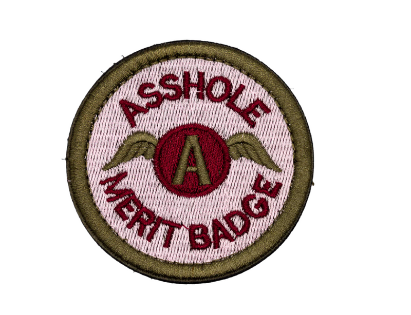 Load image into Gallery viewer, A*hole Merit Badge on Tactical Gear
