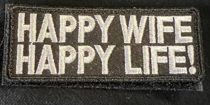 Happy Wife, Happy Life! - Patch - Tactical Stubby Coolers